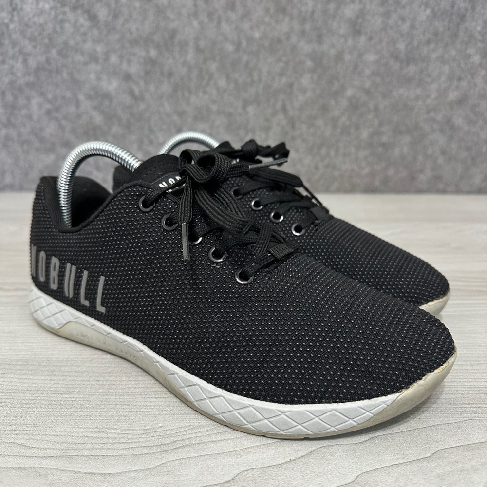 NOBULL Trainer Shoes Womens 9.5 Black SuperFabric Athletic Cross Training Low